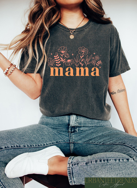 Floral Mama Mini Matching Shirts, Boho Mama and Mini Shirts, Mothers Day Shirt, Wildflower Mama Mini Shirts, Gift For Mom, Mom Sweatshirt.jpg