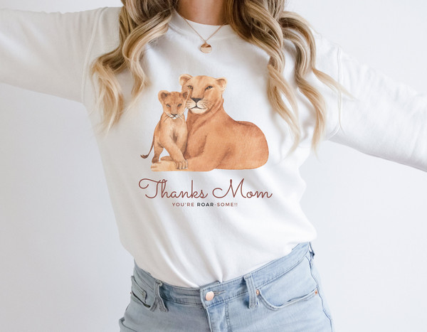 Mama Lion Sweat, Mothers Day Gift, Gift For Mom, Animal Lover Sweat, Cute Mama Sweat, Mom Life, Grandma Gift, Cute Mom Sweater, Gift for Her.jpg