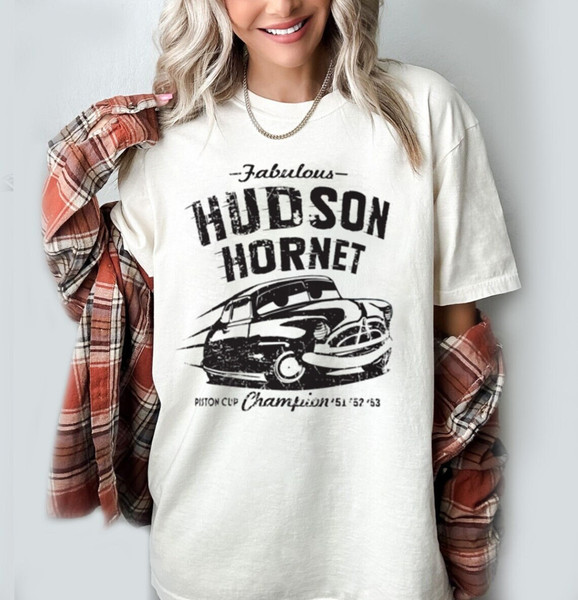 Disney Cars Fabulous Hudson Hornet Shirt, Doc Hudson Shirt, Piston Cup Legend Shirt, Lightning Mcqueen 95, Pixar Car Movie 1.jpg