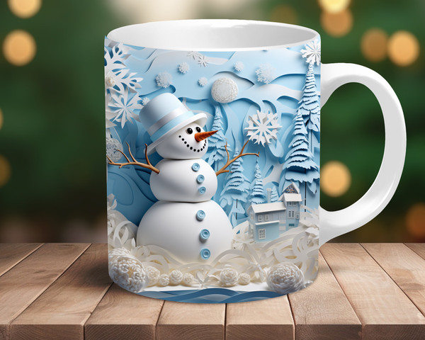 Coffee Mug, Coffee Cup, Snowman Mug, Santa Mug, Christmas Gift,  Christmas Decor, Gift for Men, Gift for Women, Cute Mug 4.jpg