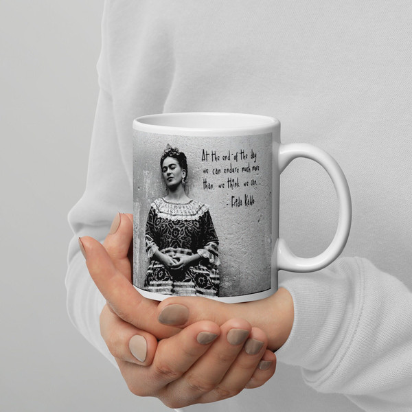 Frida Kahlo Mug Mexican Art Inspirational Motivational Quote Gift For Her Gift For Him MugCup CoffeeTea Quality Print 1.jpg