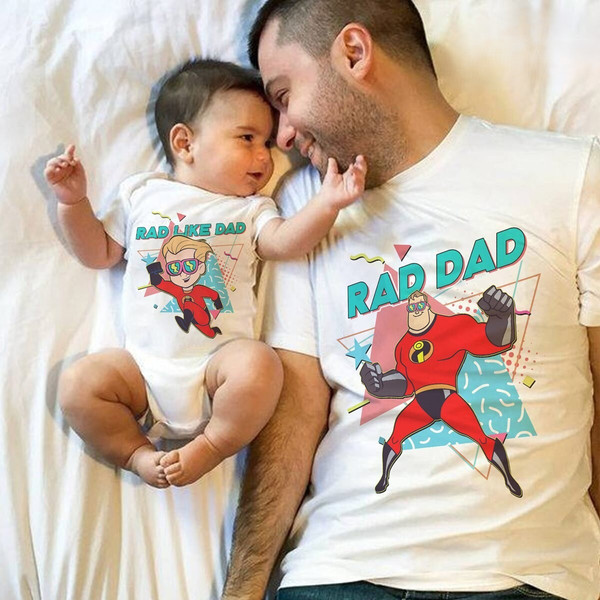 Bob Parr and Dash Parr Dad And Son Matching Shirt  Bob Parr Rad Dad Shirt  Rad Like Dad Shirt  Fathers Day Shirt  Incredibles Shirt.jpg