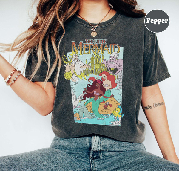 The Little Mermaid Shirt, Ariel T Shirt, Ariel Disneyland Comfort Colors Shirt, Kids Disney Shirt, Ariel Mermaid Shirt, Disney Movie Shirt.jpg