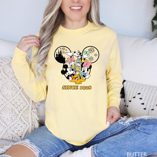 Disney Friends Since 1928 Shirt, Comfort Colors Disney Shirt, Disney Family Trip Shirt, Disney Castle Shirt, Disney Characters Shirt, 151072.jpg