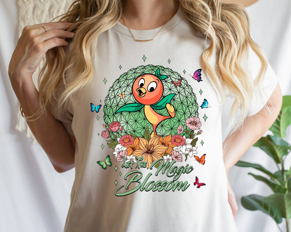Disney Orange Bird Shirt, Epcot Flower & Garden Festival Shirt, Orange Bird Flower Festival Shirt, Disney Spring Shirt, Epcot Shirt.jpg