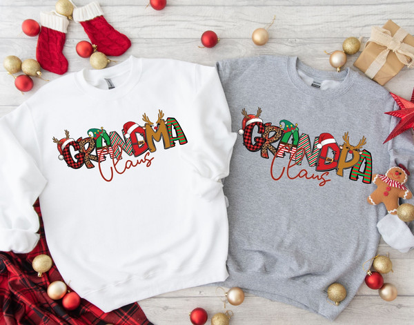 Grandma Claus Shirt, Christmas Nana Shirt, Christmas Grandma Shirt, Grandpa Claus Shirt, Xmas Grandma Shirt, Xmas Grandpa Shirt.jpg