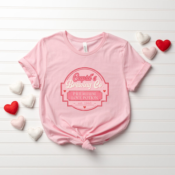 Cupid's Brewing Co Shirt, Premium Love Potions, Cupid Shirt, Valentine's Day Shirt, Brewing Co T-shirt, Valentine's day gift for her 1.jpg