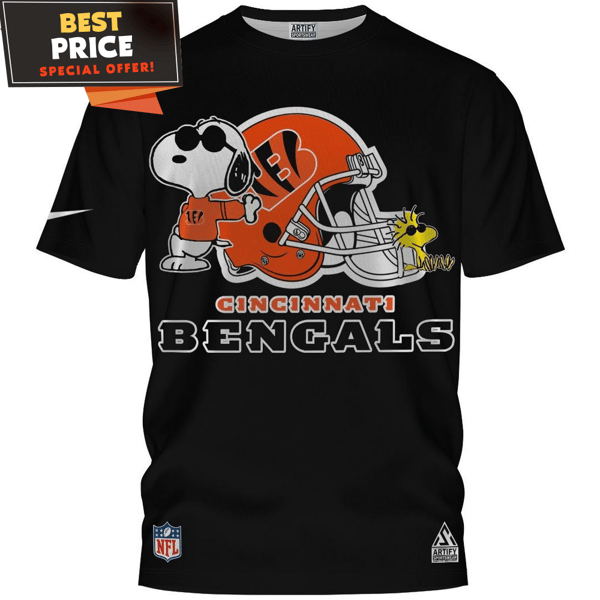 Cincinnati Bengals Snoopy and Woodstock Football Helmet T-Shirt, Gifts for Bengals Fans - Best Personalized Gift & Unique Gifts Idea.jpg