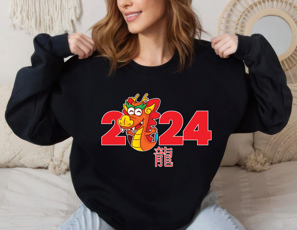 Chinese New Year 2024 Sweatshirt, Year of the Dragon Unisex Sweatshirt, Happy New Year 2024 Sweatshirt, Chinese Zodiac Lunar New Year Shirt 9.jpg