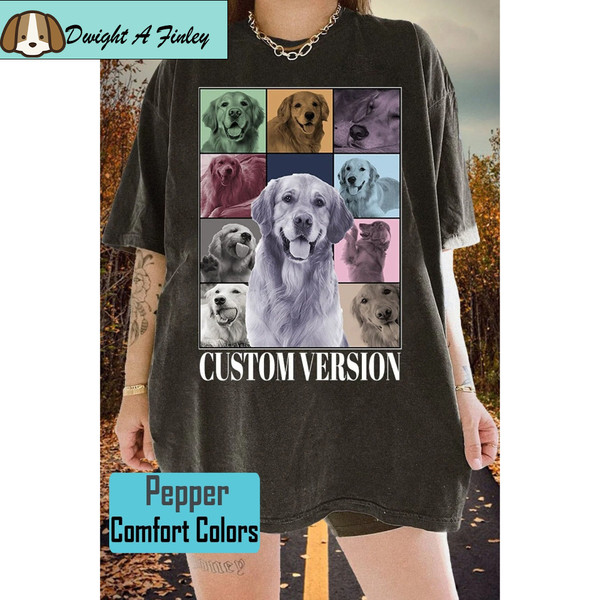 Custom Era's Tour Shirt, Personalized Dog Bootleg Shirt, Custom Dog Shirt, Custom Pet Portrait Shirt, Dog Photo Shirt, Custom Dog's Version.jpg