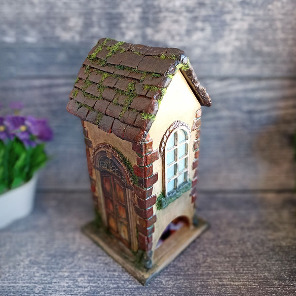 Tea House, Little Fairy Castle, Tea box, Small wooden tea house, Handmade items 2 (4).jpg