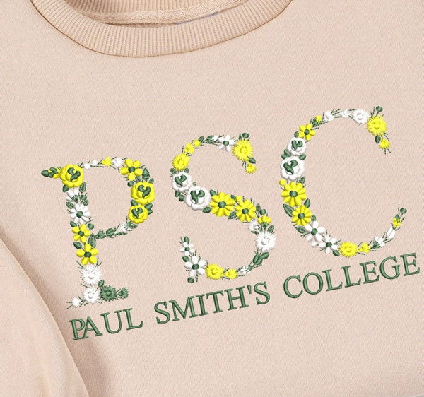 College Floral Letter Embroidered Sweatshirt,Embroidery Sorority Gift Greek Letter Sweatshirt For Family & Friend.jpg