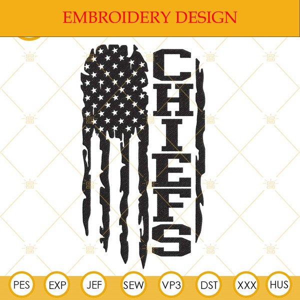 Chiefs US Flag Embroidery Files, Kansas City Football Embroidery Designs.jpg