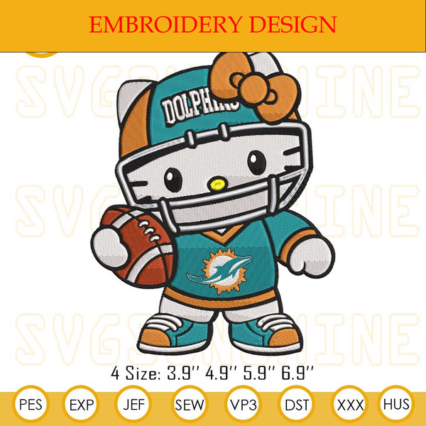 Hello Kitty Football Miami Dolphins Embroidery Design.jpg