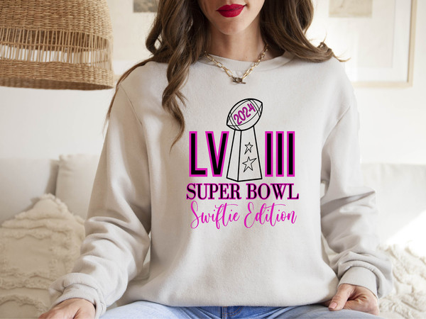 2024 Super Bowl Swiftie Edition Sweatshirt,Swiftie Bowl,Cute Super Bowl,Sunday Football Game,Halftime Tee,Game Day Football Shirt,TeamTaylor (1).jpg