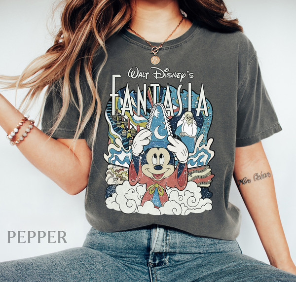 Vintage Walt Disney Fantasy Comfort Color Shirt, Disneyworld Shirt, Walt Disney World Shirt, Disneyland Shirt, Happiest Place On Earth Shirt.jpg