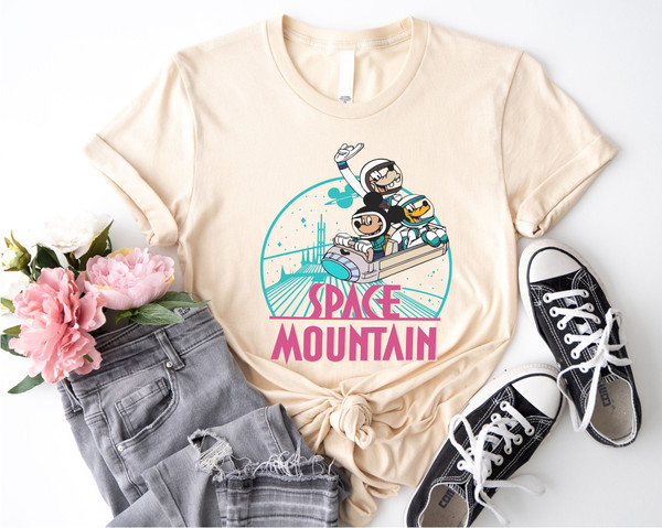 Vintage Disney Space Mountain Shirt, Disney Astronaut T-shirt, Mickey & Goofy Tee, Walt Disney World Sweatshirt, Disney Trip Shirt.jpg