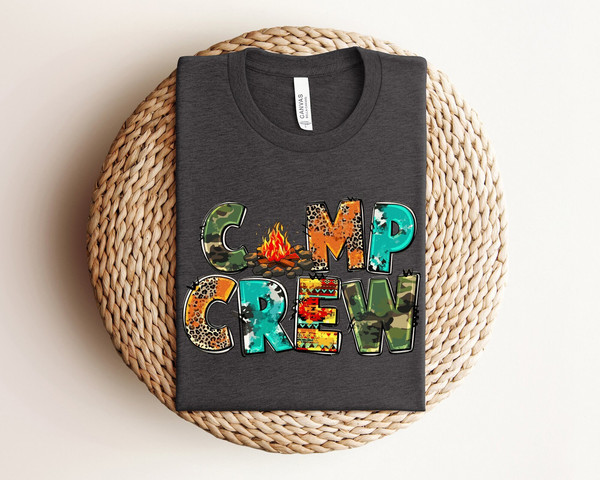 Camping Crew Shirt, Happy Camper Shirt, Camping Buddie Shirt, Hiking Gift Shirt, Family Camping Shirt, Nature Lover Gift, Adventure Shirt.jpg