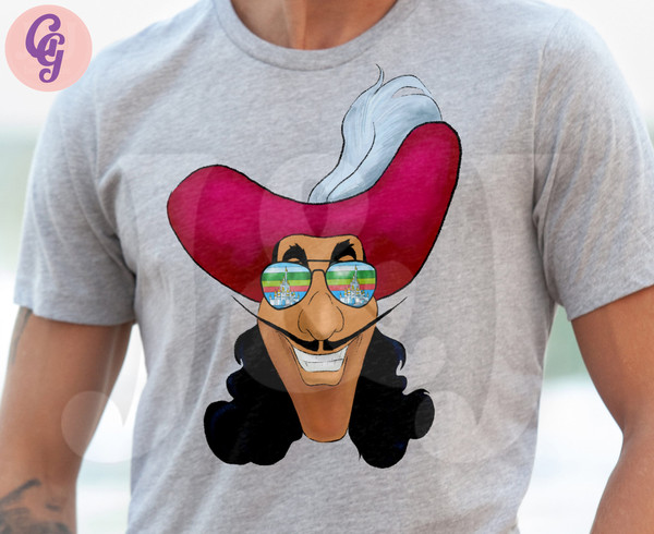Captain Hook Shirt -  Custom Family Disney Shirts - Family Matching Shirts - Disney Cruise Pirate Night Shirt - Disney Villains T-Shirt.jpg