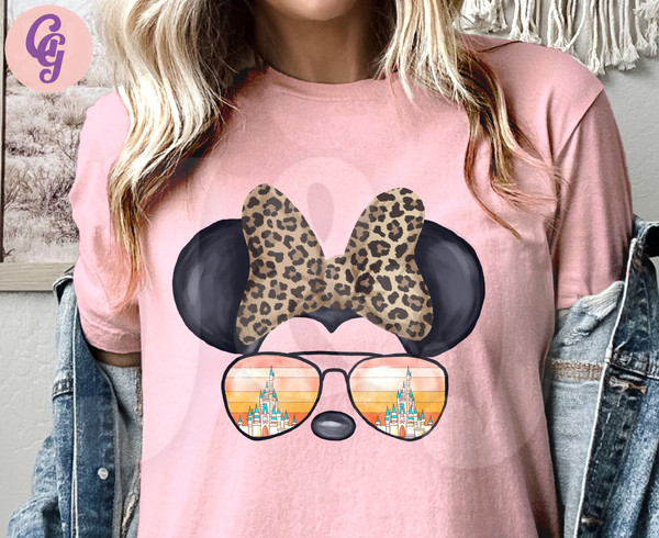 Minnie Mouse Cheetah Shirt - Minnie Mouse Apparel - Magic Family Shirts, Adult, Girls, Birthday Shirts - Minnie Mouse Ears - Disney Ears.jpg