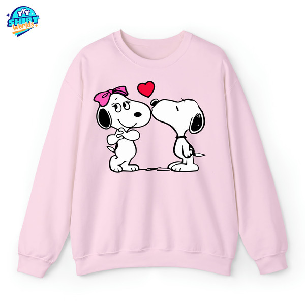 Kissing Snoopy Valentine Shirt, Cute Valentine Shirt, Snoopy Valentine's Day Love Hearts T-Shirt , Snoopy Shirt, Snoopy Love Sweatshirt.jpg