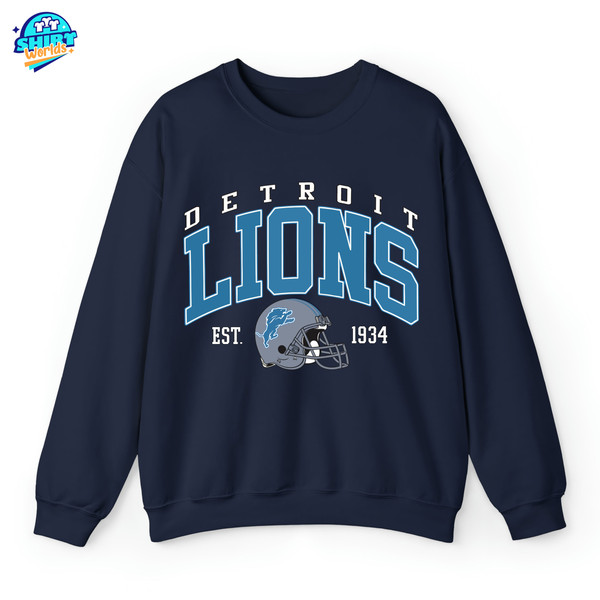 Detroit Lions Football Sweatshirt, Detroit Football Crewneck, Lions Fan Gift, Detroit NFL Hoodie, Sunday Game T-shirt, Lions Tee.jpg