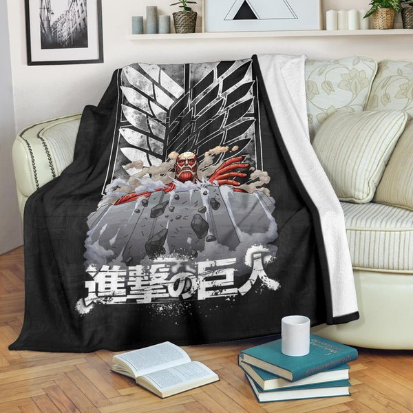 Attack On Titan Anime Sherpa Fleece Quilt Blanket BL3025 - Wisdom Teez.jpg