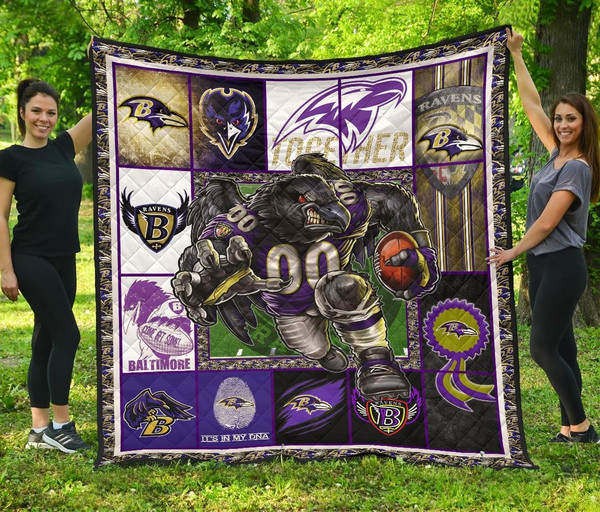 Baltimore Ravens Sherpa Fleece Quilt Blanket BL0208 - Wisdom Teez.jpg
