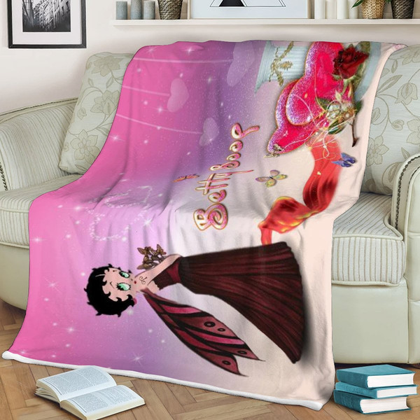 Betty Boop Valentine's Day Sherpa Fleece Quilt Blanket BL1747 - Wisdom Teez.jpg