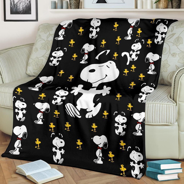 Cute Pattern Snoopy Sherpa Fleece Quilt Blanket BL1951 - Wisdom Teez.jpg