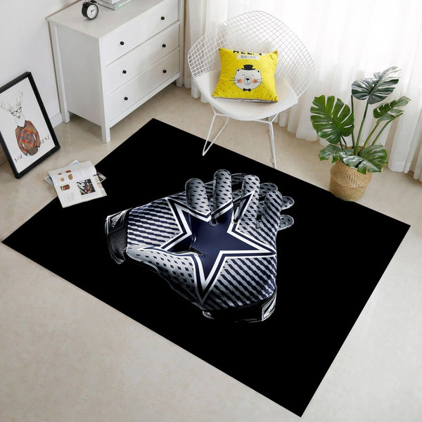 Dallas Cowboys,Football,Goal Keeper's Glove,Football Rug,Fantastic Rug,Decorative Rug,Home Decor Rug,Living Room Carpet,Area Rug,Non Slip1.jpg
