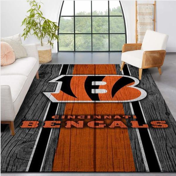 Cincinnati Bengals Nfl Team Logo Wooden Style Style Nice Gift Home Decor Rectangle Area Rug.jpg