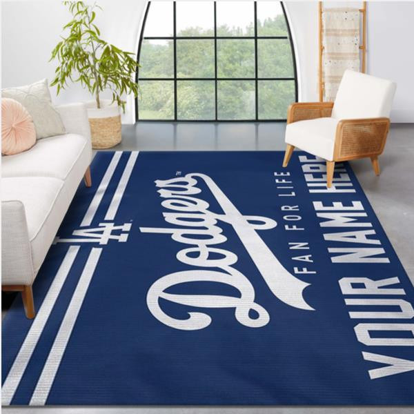 Los Angeles Dodgers Personalized MLB Reangle Area Rug Living Room Rug.jpg