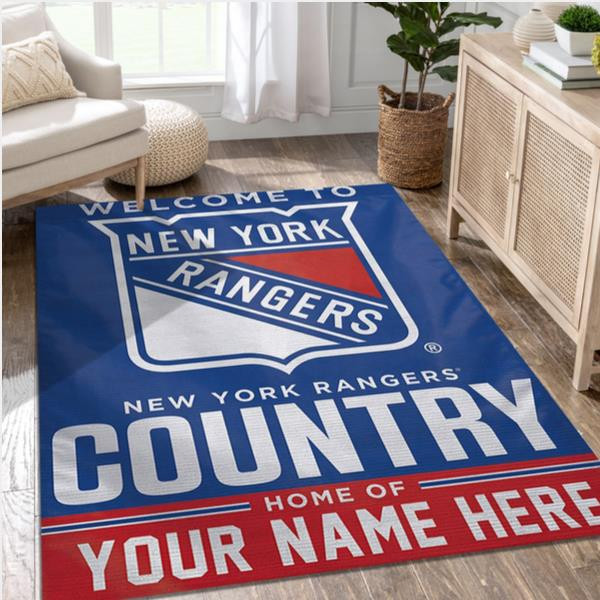 New York Rangers Wincraft Personal NHL Area Rug For Christmas Sport Living Room Rug.jpg