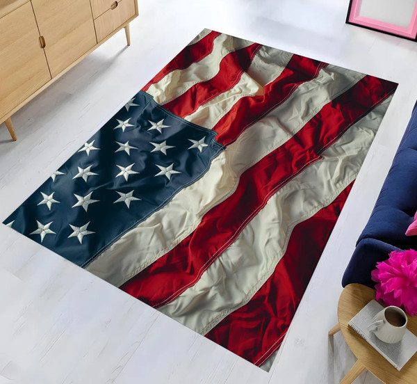 USA Flag Rug,American Rug,Modern Rug,Area Rug,Living Room Rug,Custom Rug, Non-Slip Base Rug,Interior Rug.png