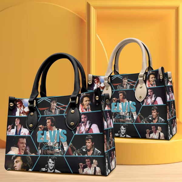 Elvis Presley Leather HandBag, Women Elvis Handbag, Elvis Bags Gift For Her,Gift for fan,Handmade Bag,Custom Bag,Vintage Bags,Woman Shoulder-5.jpg