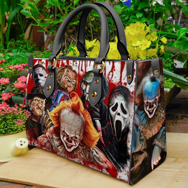 Halloween Horror Characters Leather Bag Purses For Women,Halloween Bags and Purses,Handmade Bag,Halloween Women Bag,Halloween Gifts-1.jpg