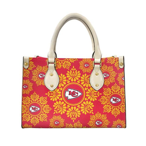 Kansas City Chiefs Ornamental Round Pattern Limited Edition Fashion Lady Handbag New042410 - ChiefsFam 3.jpg