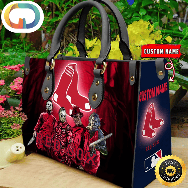 Boston Red Sox MLB Halloween Women Leather Hand Bag.jpg