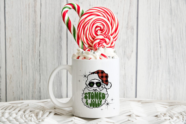 Christmas Weed Coffee Mug, Wake and Bake Cannabis Mug, Marijuana Santa Mug, Pothead Smoker Cup, 420 Gifts, Pot Head Stoner Gifts for himher.jpg