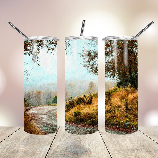 20 Oz Tumbler Png Watercolor Landscape wrap tapered straight template digital download sublimation graphics  instant download  sublimation.jpg