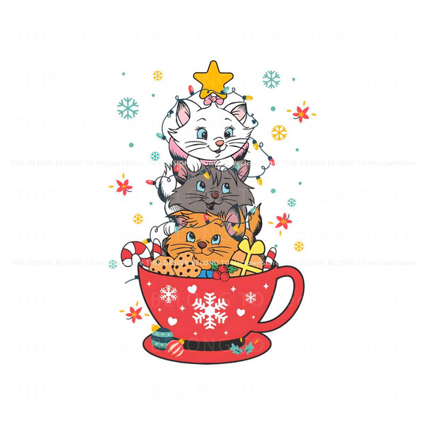 Aristocats Christmas Marie Berlioz Toulouse PNG Download.jpg