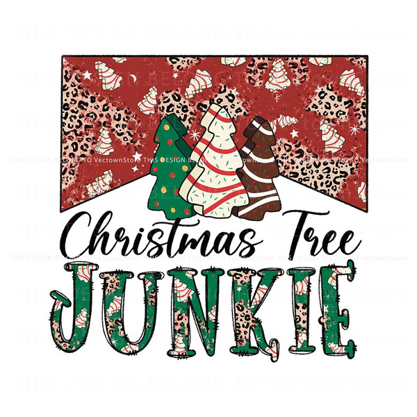 Christmas Gift Wrap Tree Junkie SVG Cutting Digital File.jpg