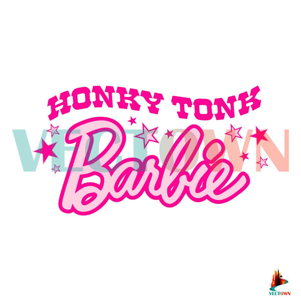 Honky Tonk Barbie SVG Western Barbie SVG Digital Cricut File.jpg