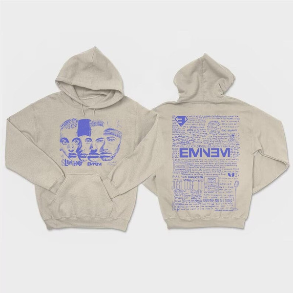 Eminem Slim Shady 90s Rap Shirt, Bootleg Rapper The Marshall Mathers LP Album Vintage Y2K Sweatshirt, Eminem Doodle Retro Unisex Hoodie.jpg