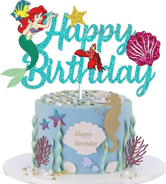 oFJmDisney-Ariel-the-Little-Mermaid-Birthday-Cake-Topper-Party-Supplies-Table-Decoration-And-Accessories-Cake-Insert.jpg