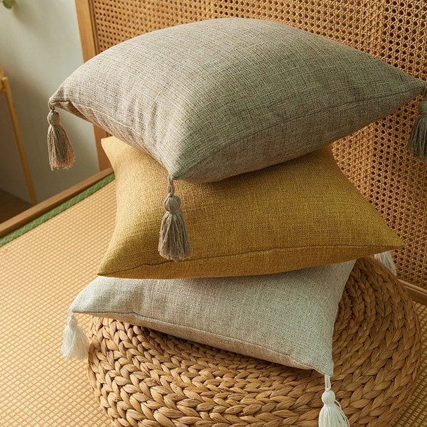 3xgbSolid-Plain-Linen-Cotton-Pillow-Cover-With-Tassels-Yellow-Beige-Home-Decor-Cushion-Cover-45x45cm-Pillow.jpg