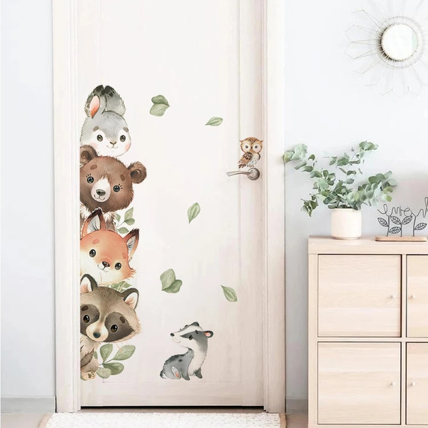 TXGbCartoon-Door-Stickers-Forest-Animals-Bear-Rabbit-Watercolor-Wall-Sticker-for-Kids-Room-Baby-Nursery-Room.jpg