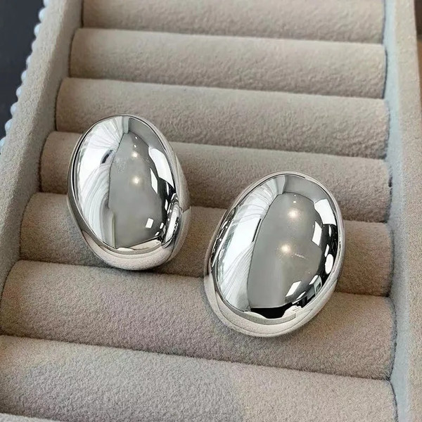 fox0Stainless-Steel-Smooth-Big-Oval-Stud-Earrings-for-Women-2023-Exaggerated-Hollow-Ball-Geometric-Ear-Buckle.jpg