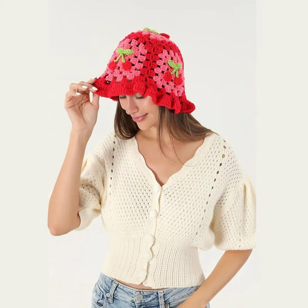 skOw2024-Flower-Crochet-Bucket-Hat-Women-Summer-Handmade-Knit-Beanies-INS-y2k-Korean-Fashion-Panama-Cap.jpg